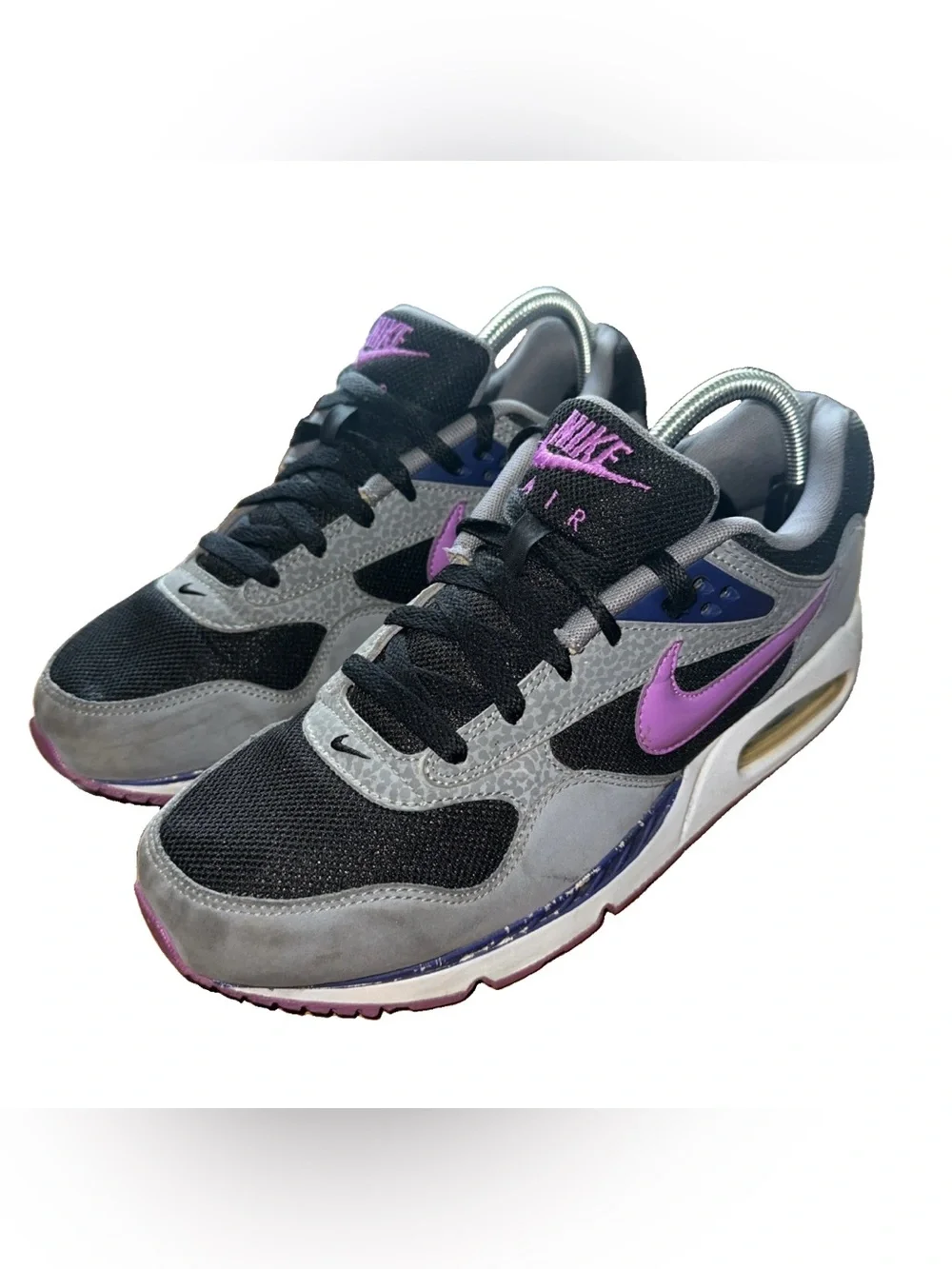 Nike Air Max Correlate Womens Size 9.5 White Gray Purple Shoes Sneakers